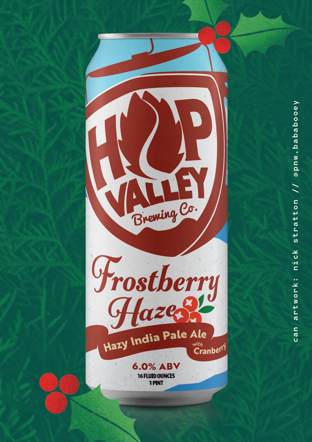 Frostberry Haze Cranberry Hazy IPA, by Hop Valley Brewing