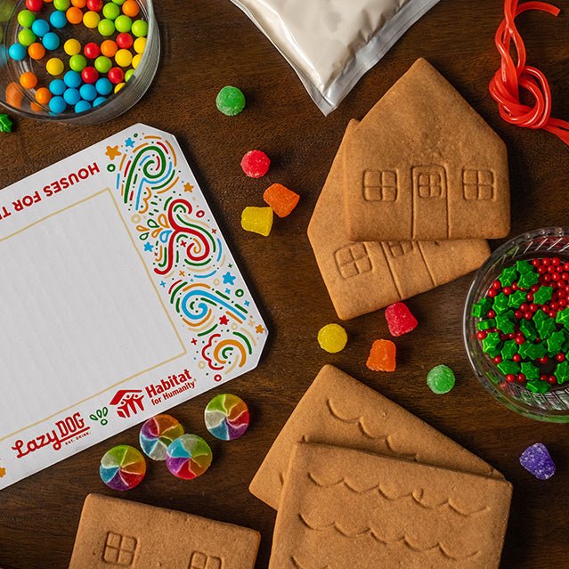 Lazy Dog Restaurant & Bar Brings Spirit of the Season with DIY Gingerbread House Kits to Support Habitat for Humanity - LD.com