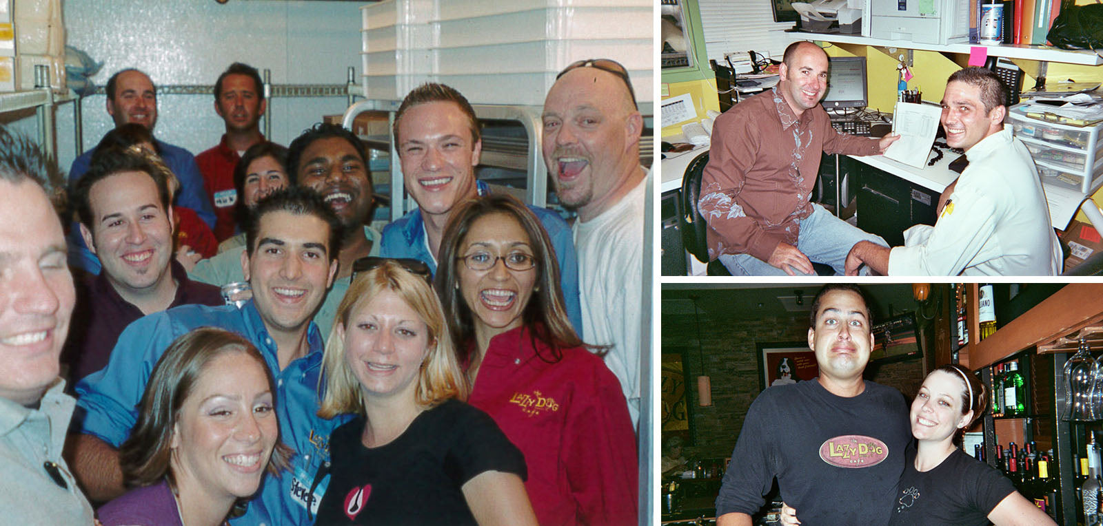 collage of Lazy Dog Restaurant teammates