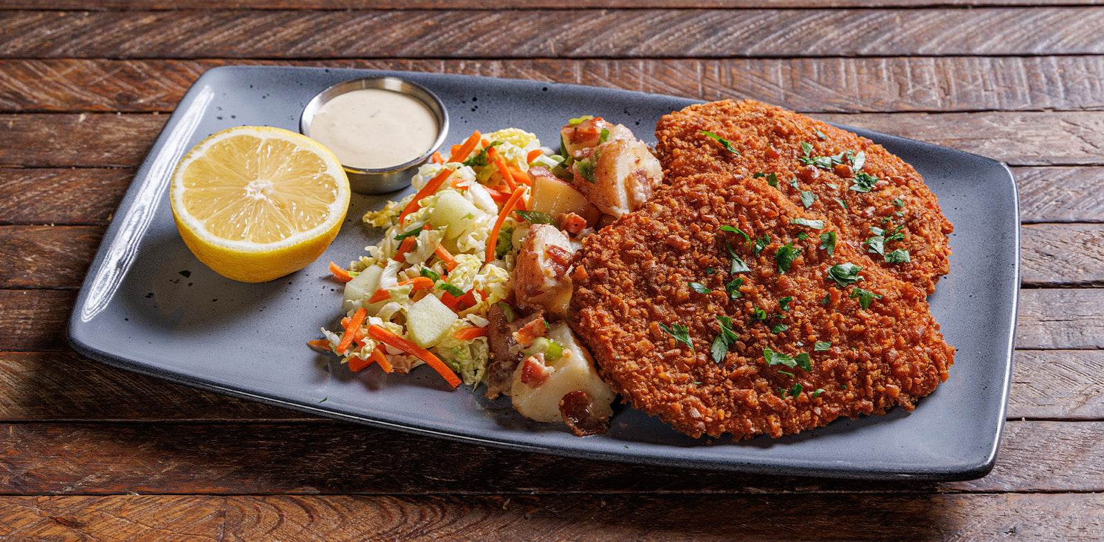 Pretzel-Crusted Chicken Schnitzel