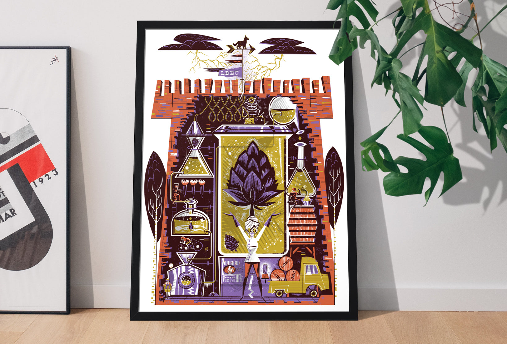 Lazy Dog Beer Club Poster alt tag