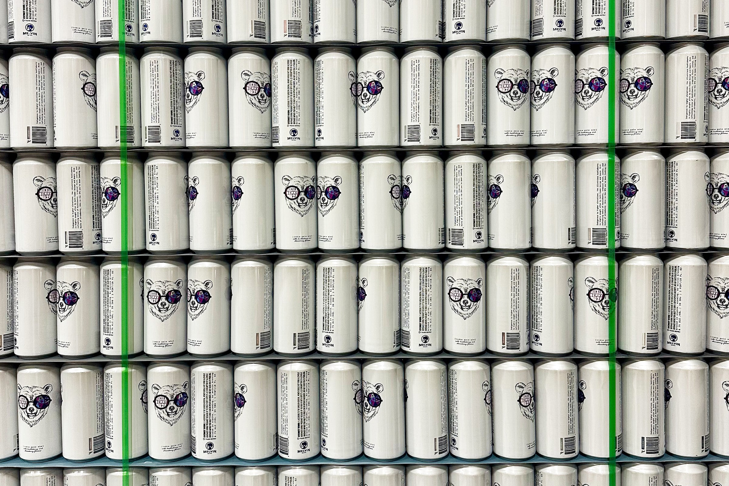 Beer Stacked On Oner Another 