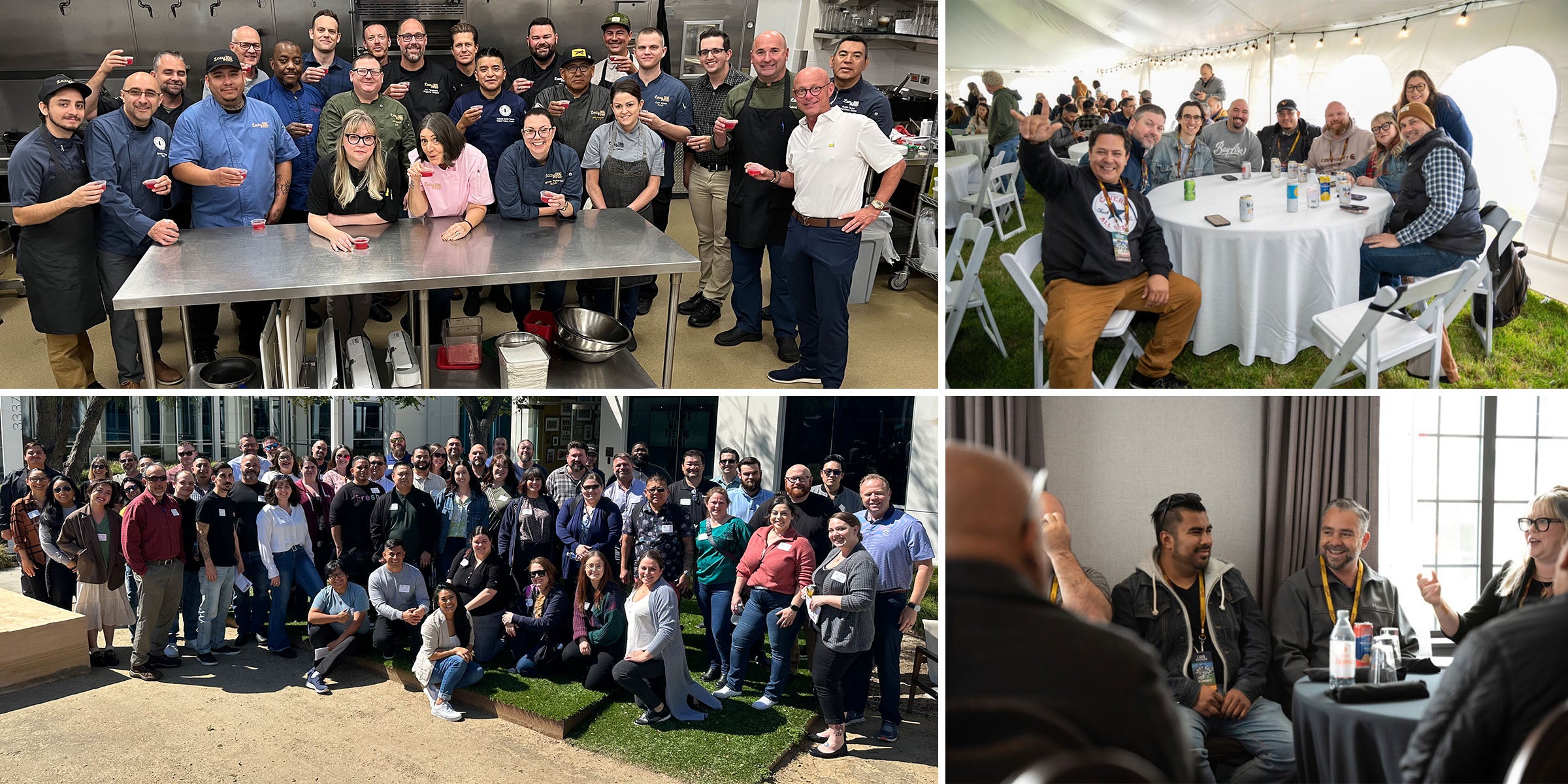 Mix of Photos with Lazy Dog Teammates