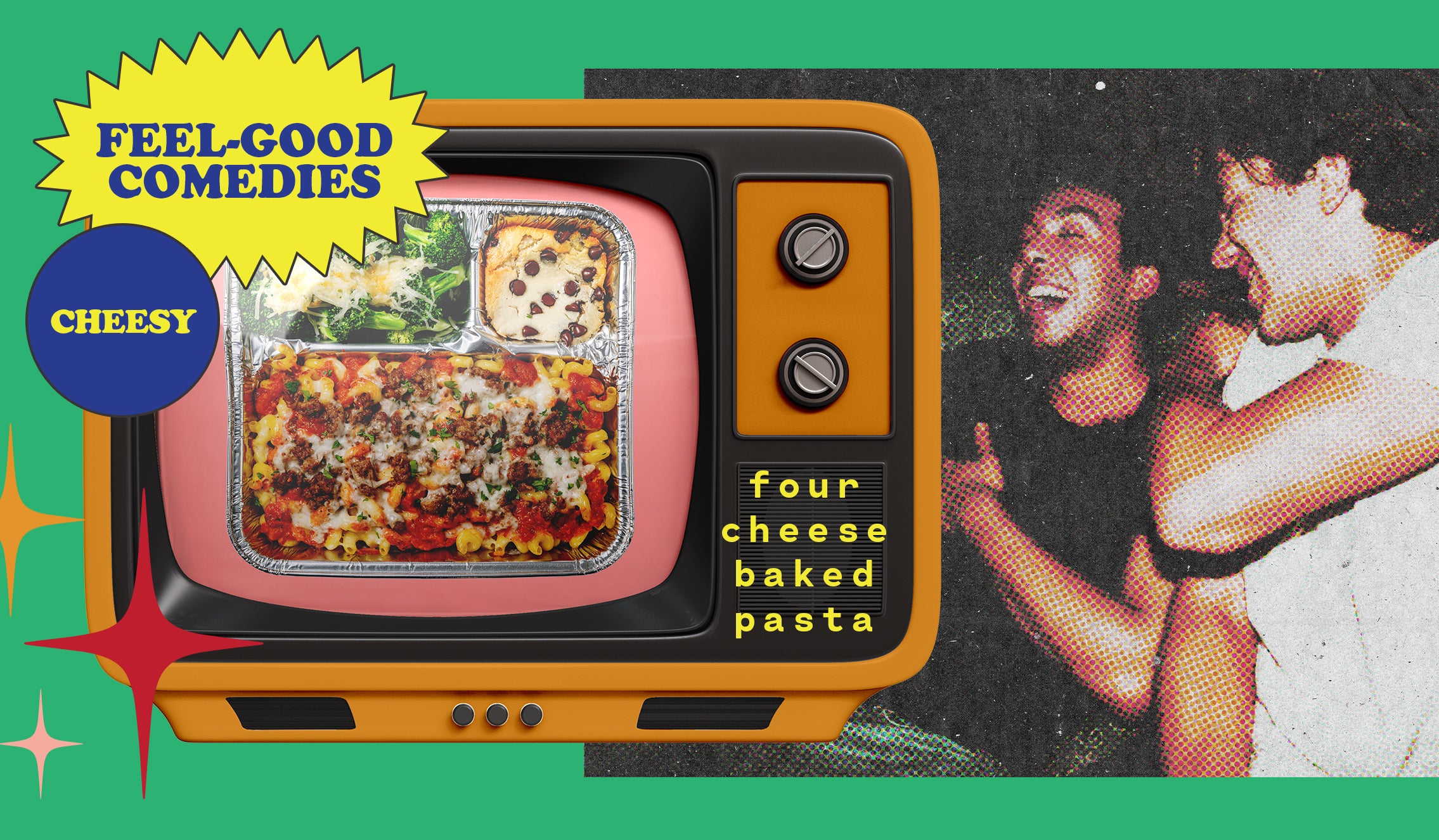 Four Cheese Baked Pasta TV Dinner