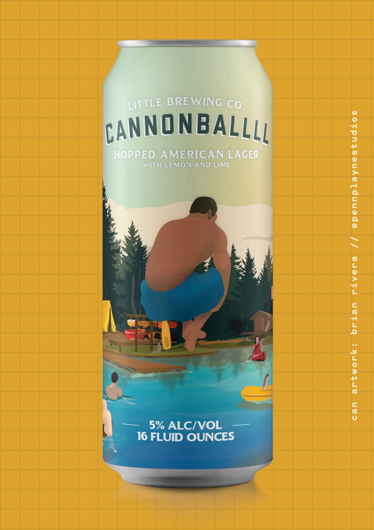 CANNONBALLLL American lager from Little Brewing Co.