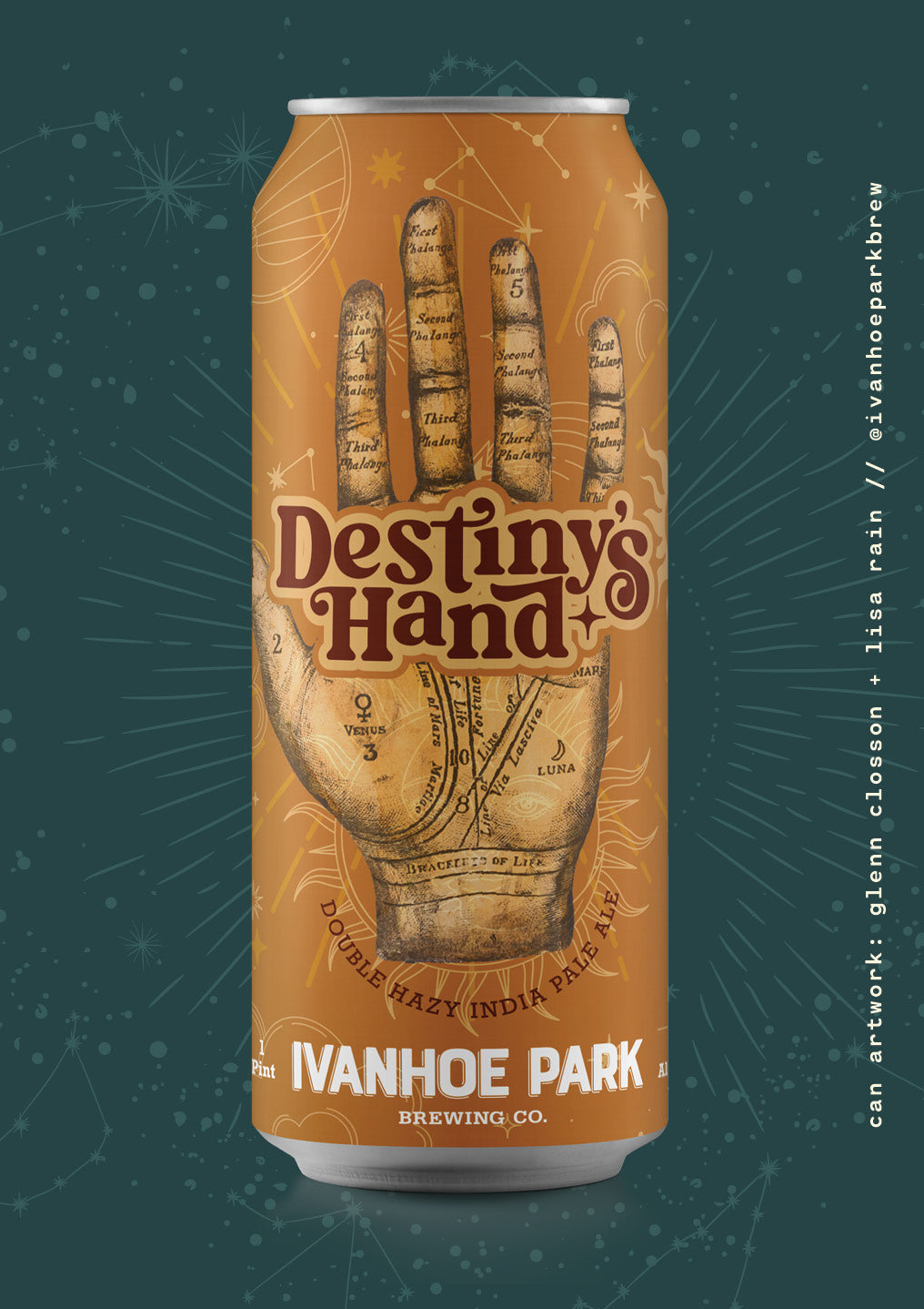 Destiny’s Hand a double hazy IPA by Ivanhoe Park Brewing Co.