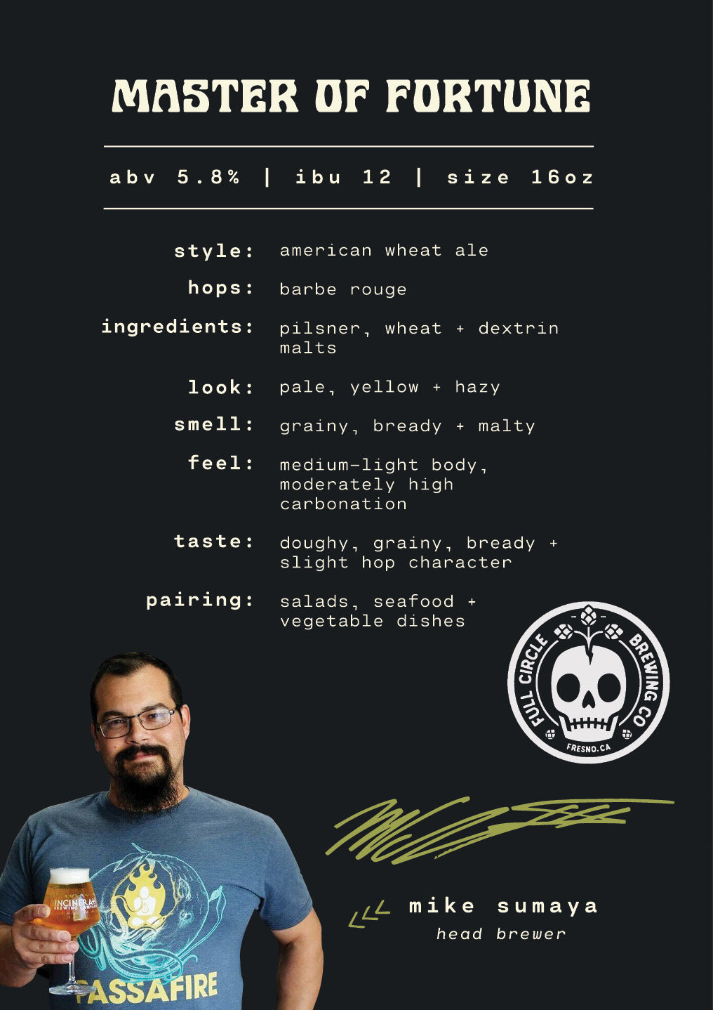 Master of Fortune by Full Circle Brewing Co