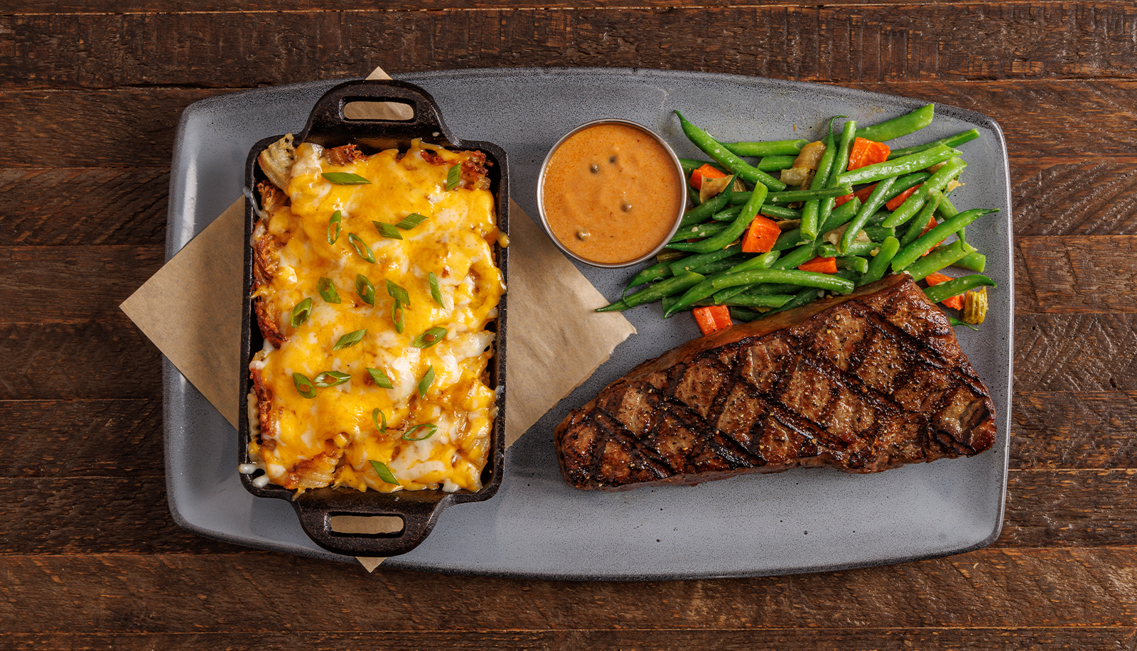 Plate of New York Steak